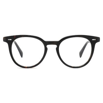 Timeless Round Acetate Optical Frame - Polished Black