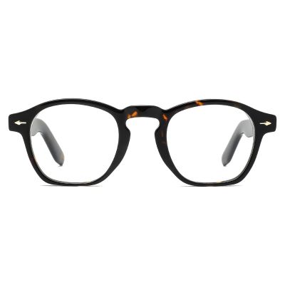 Classic Round Thick Acetate Frame - Vintage Tortoise Shell