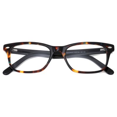 Timeless Rectangular Acetate Frame - Classic Dark Tortoise
