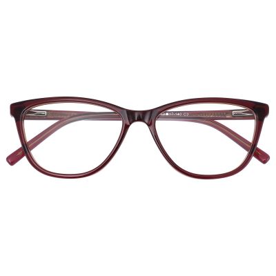 Soft Cat-Eye Acetate Optical Frame - Translucent Dusty Rose