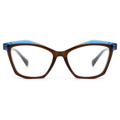 Two-Tone Cat Eye Acetate Glasses