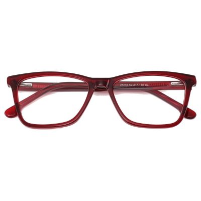Bold Cat-Eye Acetate Optical Frame - Cherry Red