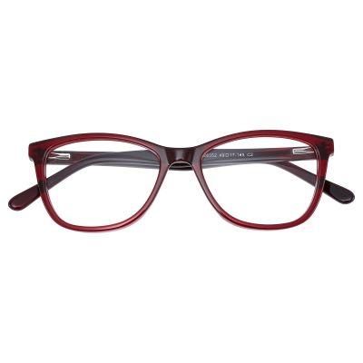 Classic Cat-Eye Acetate Frame - Transparent Burgundy