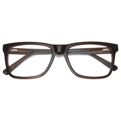 Everyday Square Acetate Frame - Dark Tea Brown