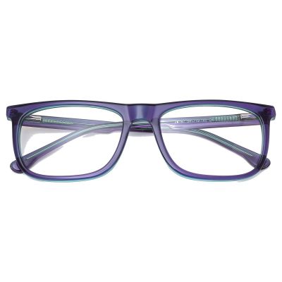 Modern Square Acetate Glasses - Blue-Purple Gradient