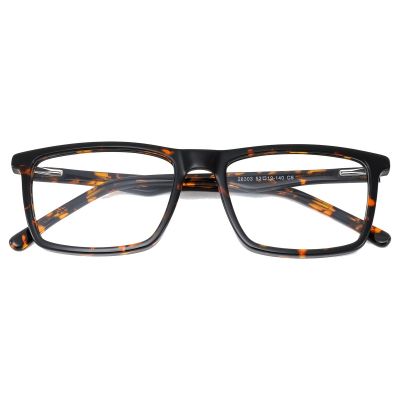 Vintage Square Acetate Frame - Amber Tortoise Shell