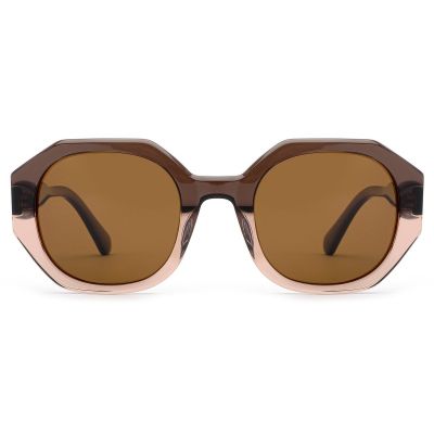 Octagonal Two-Tone Sunglasses