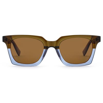 Two-Tone Square Sunglasses