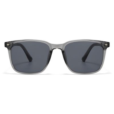 Rounded Rectangle Sunglasses Clear Unisex