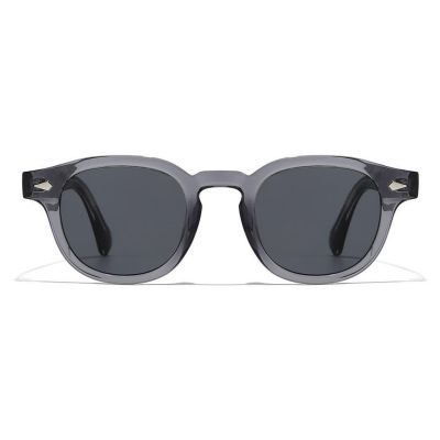 Gray Round Pantos Sunglasses Diamond Rivet
