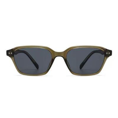 Small Rectangle Rivet Sunglasses TR90 Compact