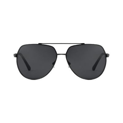 Rectangular Metal Sunglasses with Comfort Fit