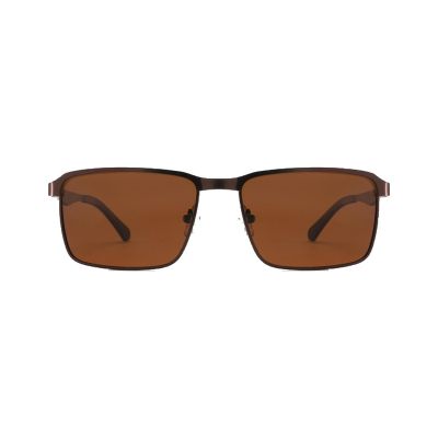 Square Clubmaster Metal Sunglasses