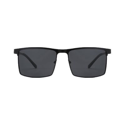 Half-rim Square Metal Sunglasses
