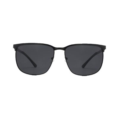 Browline Square Metal Sunglasses