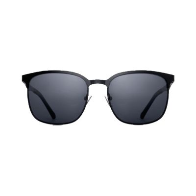 Browline Square Clubmaster Metal Sunglasses