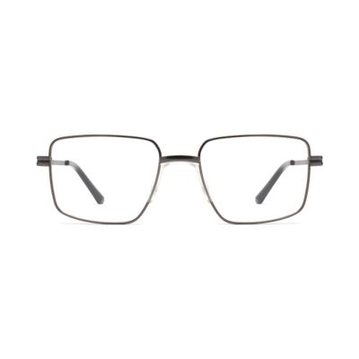 Classic Rectangular Metal Optical Frames with Saddle Bridge