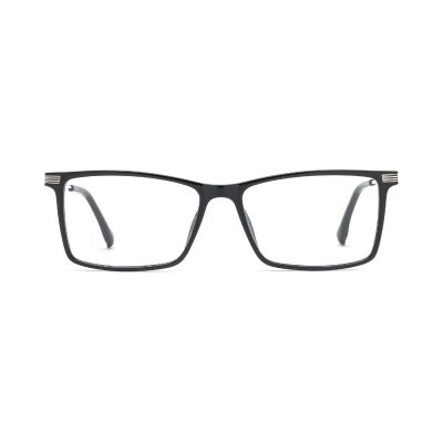 Classic Rectangular TR90 Frames with Metal Temples