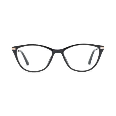 Feminine Cat-Eye TR90 Frames with Metal Temples