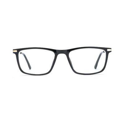 Classic Rectangular TR90 Frames with Metal Temples