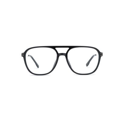 Retro Navigator Double-Bridge TR90 Frames with Metal Temples