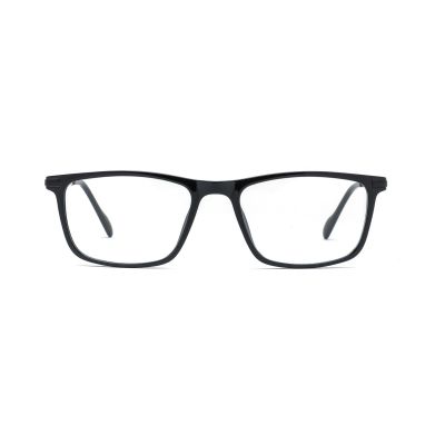Simple Rectangular TR90 Frames with Metal Temples