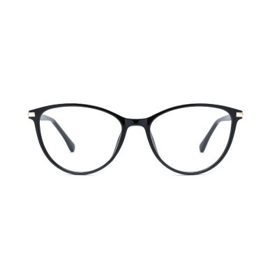 Oval Cat-Eye TR90 Frames with Metal Temples