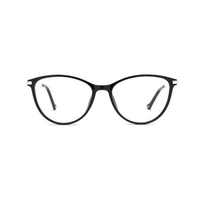 Round Cat-Eye TR90 Frames with Metal Temples