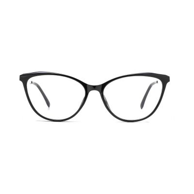 Refined Cat-Eye TR90 Frames with Metal Temples
