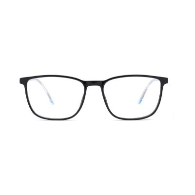 Wide Rectangular TR90 Frames with Metal Temples