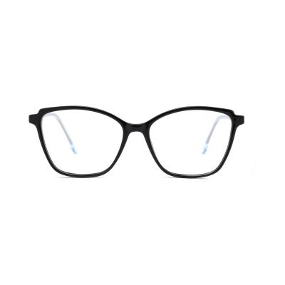 Wide Cat-Eye TR90 Frames with Metal Temples