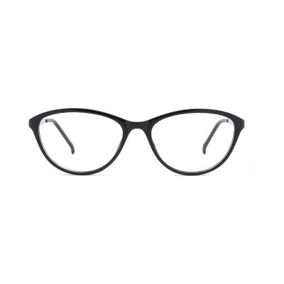 Soft Rounded Cat-Eye TR90 Frames with Metal Temples