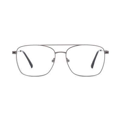 Double-Bridge Navigator Square Metal Optical Frame
