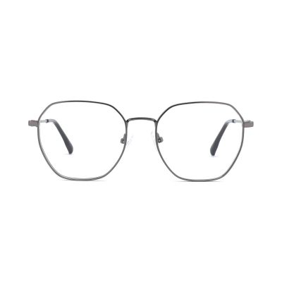 Geometric Angular Square Metal Optical Frame