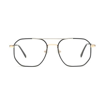 Hexagonal Navigator Metal Optical Frame with Double Bridge