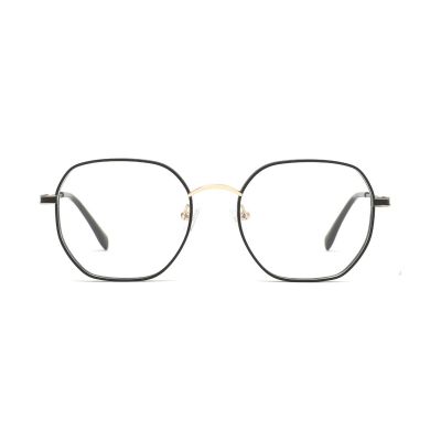 Modern Polygon Square Metal Optical Frame