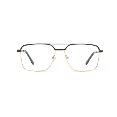 Rectangular Two-Tone Metal Optical Frame