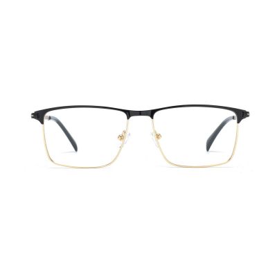Rectangular Two-Tone Metal Optical Frame