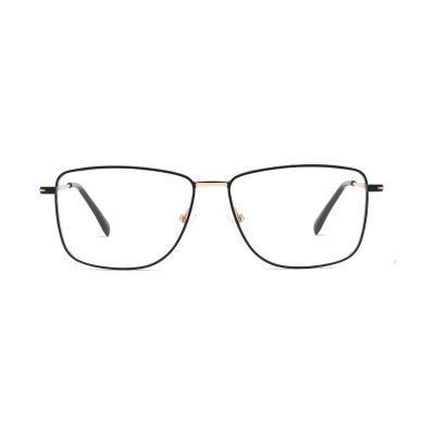Classic Rectangular Two-Tone Metal Optical Frame