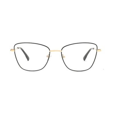 Slim Rectangular Two-Tone Metal Optical Frame