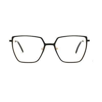 Clean Rectangular Two-Tone Metal Optical Frame