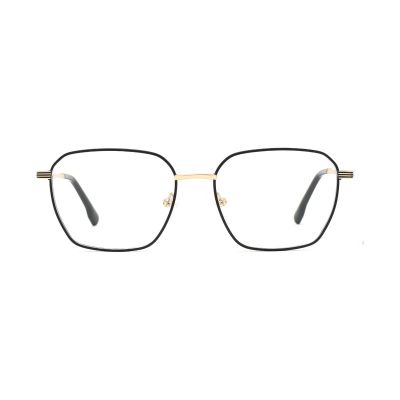 Rounded Rectangular Two-Tone Metal Optical Frame