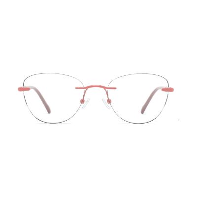 Barely-There Rimless Three-Piece Metal Optical Frame