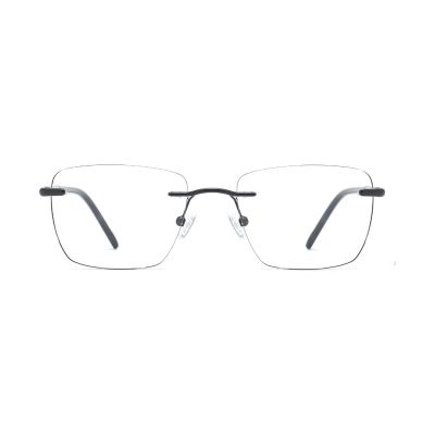 Lightweight Rimless Three-Piece Metal Optical Frame