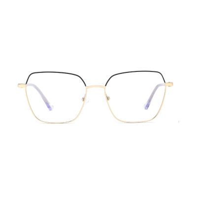 Geometric Polygon Square Metal Optical Frame