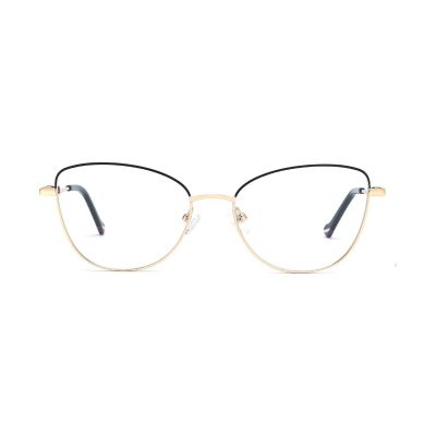 Elegant Cat-Eye Metal Optical Frame