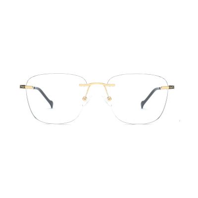 Rimless Three-Piece Metal Optical Frame