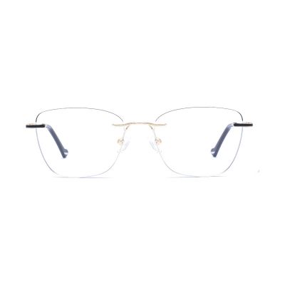 Lightweight Rimless Metal Optical Frame