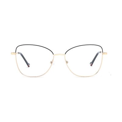 Delicate Cat-Eye Square Metal Frame