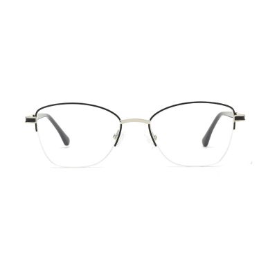Semi-Rimless Metal Optical Frame